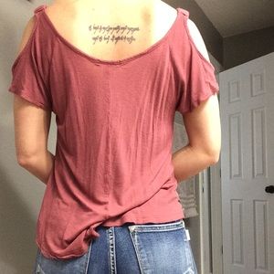 BUY 2, GET 1 FREE! Bozzolo Cold Shoulder Tee